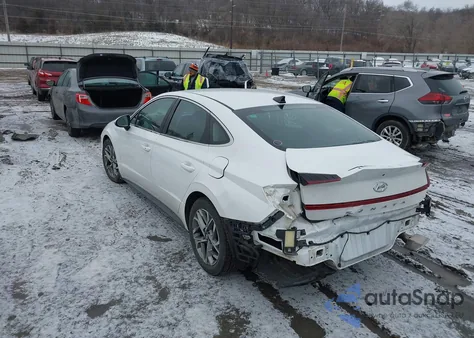 2021 Hyundai Sonata Sel из США, поврежденный, VIN 5NPEL4JA4MH069620